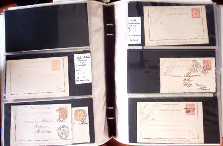 1900-40 Collection d'entiers postaux avec de jolies