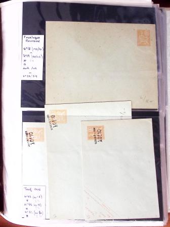 1900-40 Collection d'entiers postaux avec de jolies