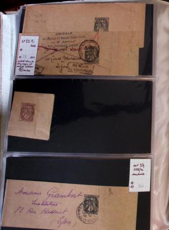 1900-40 Collection d'entiers postaux avec de jolies