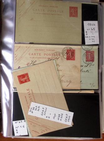 1900-40 Collection d'entiers postaux avec de jolies