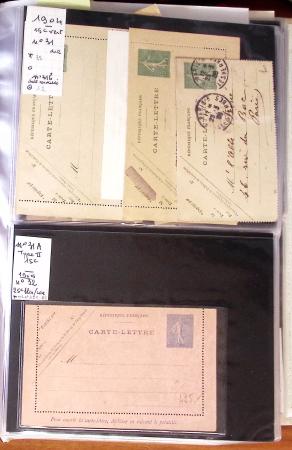 1900-40 Collection d'entiers postaux avec de jolies
