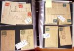 1900-40 Collection d'entiers postaux avec de jolies