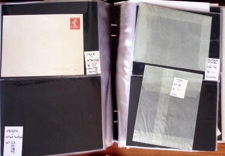 1900-40 Collection d'entiers postaux avec de jolies