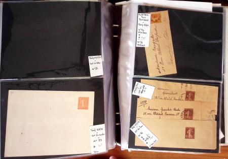 1900-40 Collection d'entiers postaux avec de jolies