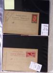 1900-40 Collection d'entiers postaux avec de jolies