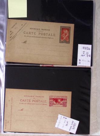 1900-40 Collection d'entiers postaux avec de jolies