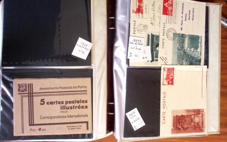 1900-40 Collection d'entiers postaux avec de jolies