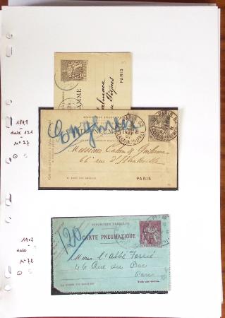 1900-40 Collection d'entiers postaux avec de jolies
