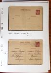 1900-40 Collection d'entiers postaux avec de jolies