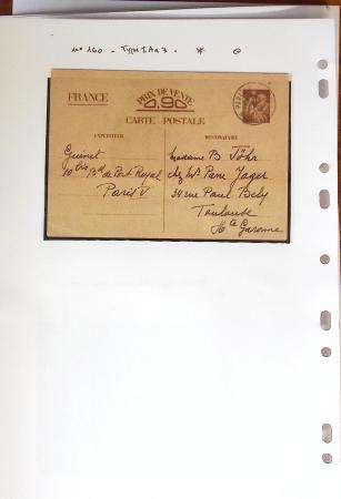 1900-40 Collection d'entiers postaux avec de jolies