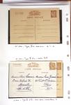 1900-40 Collection d'entiers postaux avec de jolies