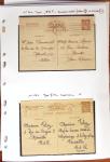 1900-40 Collection d'entiers postaux avec de jolies