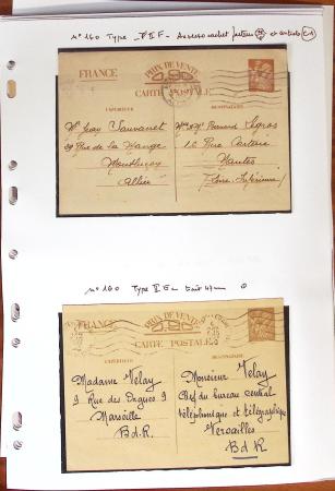 1900-40 Collection d'entiers postaux avec de jolies