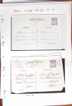 1900-40 Collection d'entiers postaux avec de jolies