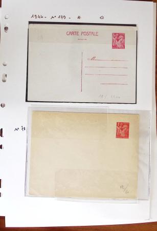 1900-40 Collection d'entiers postaux avec de jolies