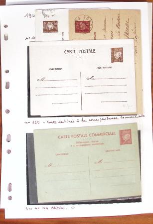 1900-40 Collection d'entiers postaux avec de jolies