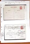 1900-40 Collection d'entiers postaux avec de jolies