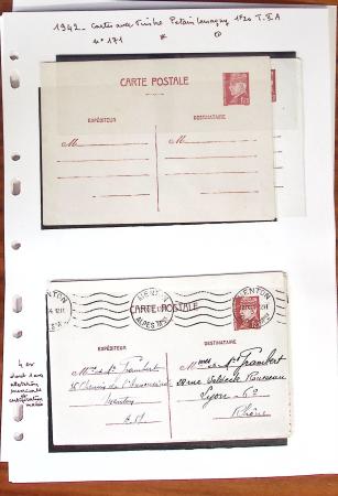 1900-40 Collection d'entiers postaux avec de jolies