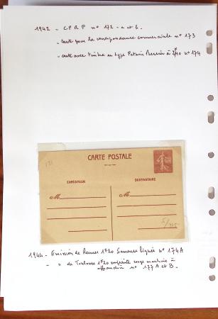 1900-40 Collection d'entiers postaux avec de jolies