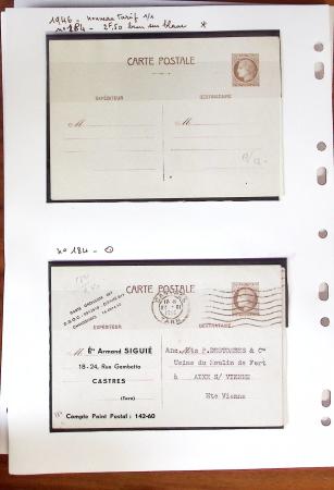 1900-40 Collection d'entiers postaux avec de jolies