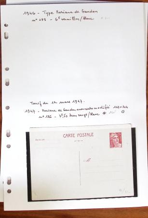 1900-40 Collection d'entiers postaux avec de jolies