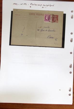 1900-40 Collection d'entiers postaux avec de jolies