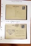 1900-40 Collection d'entiers postaux avec de jolies