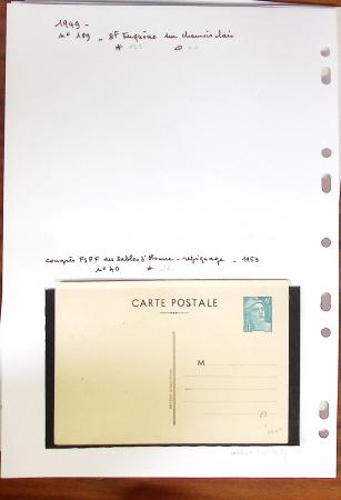 1900-40 Collection d'entiers postaux avec de jolies