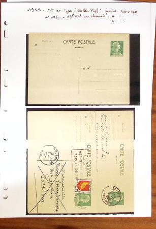 1900-40 Collection d'entiers postaux avec de jolies