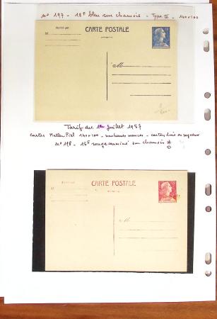 1900-40 Collection d'entiers postaux avec de jolies