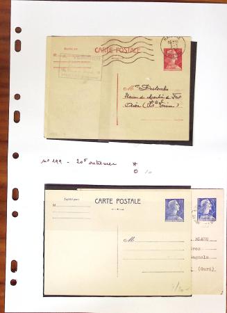 1900-40 Collection d'entiers postaux avec de jolies