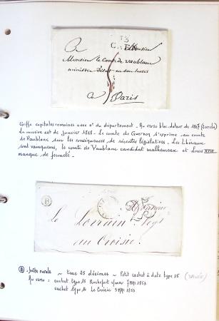1790-1930, Lot de lettres en cinq classeurs avec une