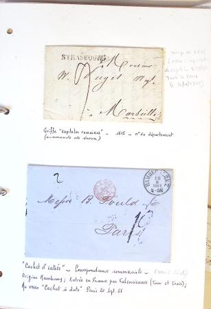 1790-1930, Lot de lettres en cinq classeurs avec une
