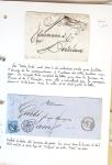 1790-1930, Lot de lettres en cinq classeurs avec une