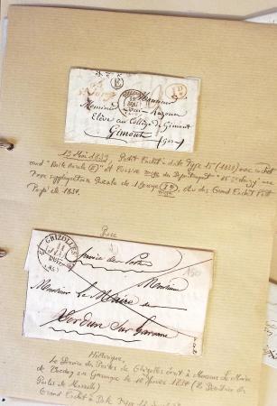 1790-1930, Lot de lettres en cinq classeurs avec une