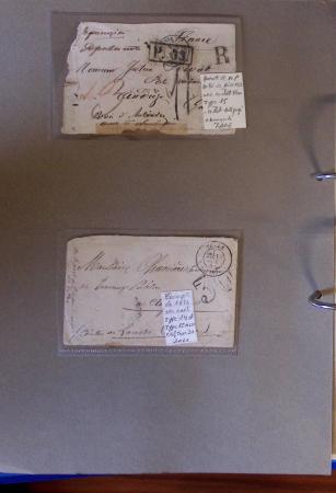 1790-1930, Lot de lettres en cinq classeurs avec une