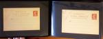 1790-1930, Lot de lettres en cinq classeurs avec une