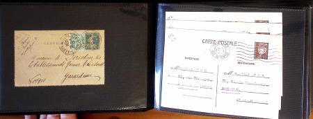 1790-1930, Lot de lettres en cinq classeurs avec une
