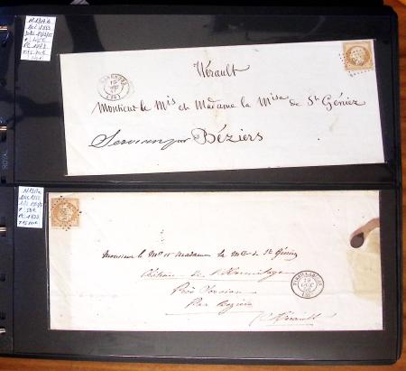 1790-1930, Lot de lettres en cinq classeurs avec une