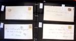 1790-1930, Lot de lettres en cinq classeurs avec une