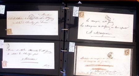 1790-1930, Lot de lettres en cinq classeurs avec une