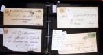 1790-1930, Lot de lettres en cinq classeurs avec une