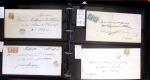 1790-1930, Lot de lettres en cinq classeurs avec une