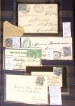 1790-1930, Lot de lettres en cinq classeurs avec une