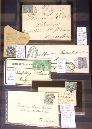 1790-1930, Lot de lettres en cinq classeurs avec une
