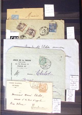 1790-1930, Lot de lettres en cinq classeurs avec une