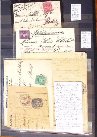 1790-1930, Lot de lettres en cinq classeurs avec une