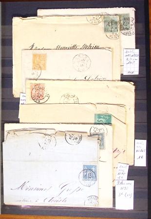 1790-1930, Lot de lettres en cinq classeurs avec une
