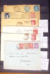 1790-1930, Lot de lettres en cinq classeurs avec une