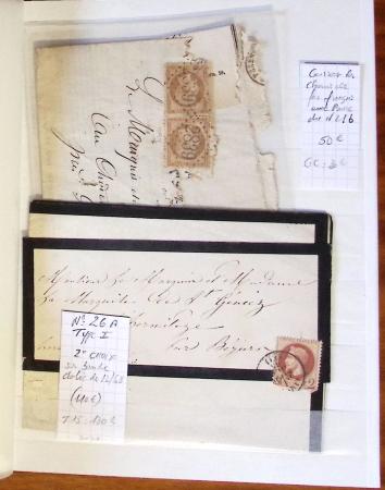 1790-1930, Lot de lettres en cinq classeurs avec une